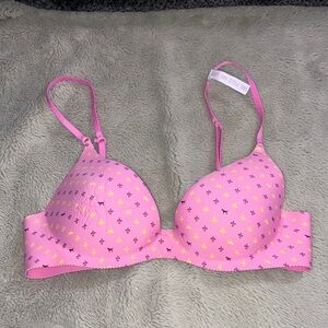 Victoria's Secret Pink Patterned Lightly Padded T-Shirt Bra